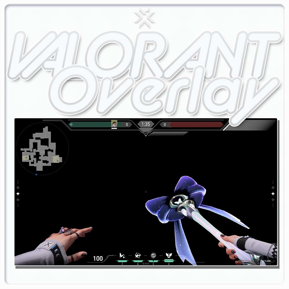 【VALORANT】シンプルなオーバーレイ【配信画面 / サムネイル素材】