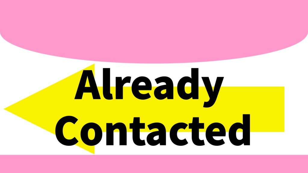 Already Contacted Stamp – 3 Colors (PNG/JPG)