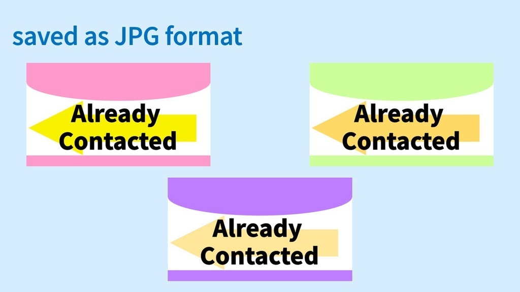 Already Contacted Stamp – 3 Colors (PNG/JPG)