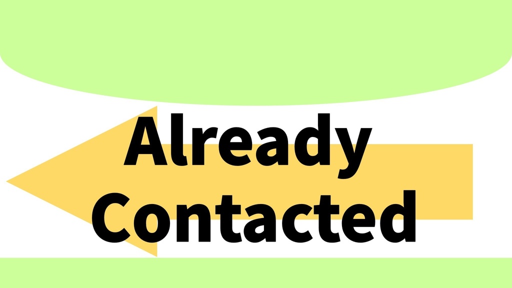 Already Contacted Stamp – 3 Colors (PNG/JPG)