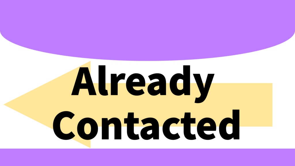 Already Contacted Stamp – 3 Colors (PNG/JPG)