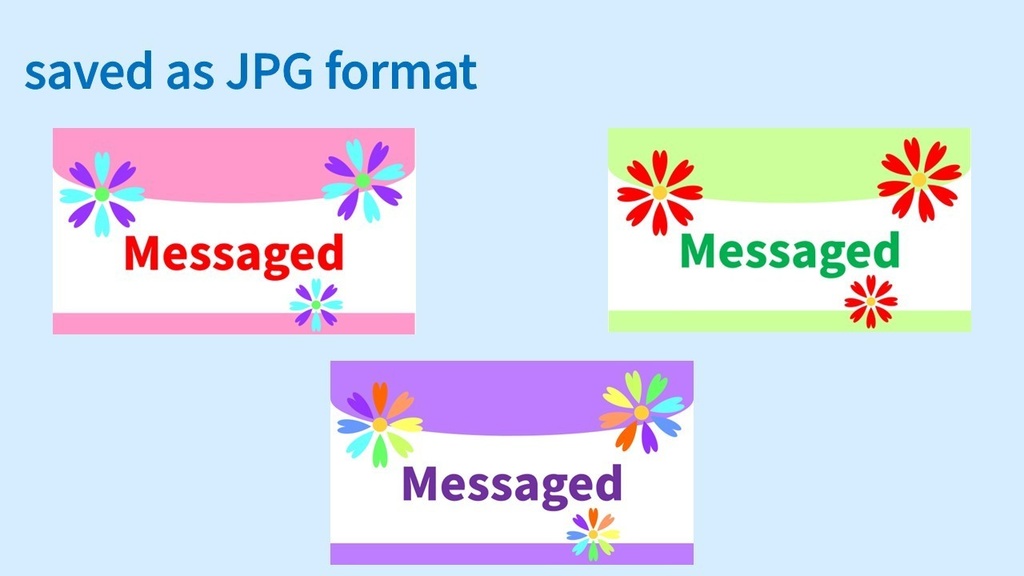 Messaged Stamp – 3 Colors (PNG/JPG)