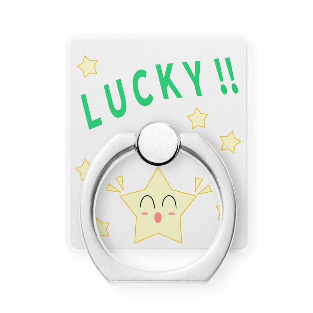 LUCKY!! Star-ミドリ(スマホリング)