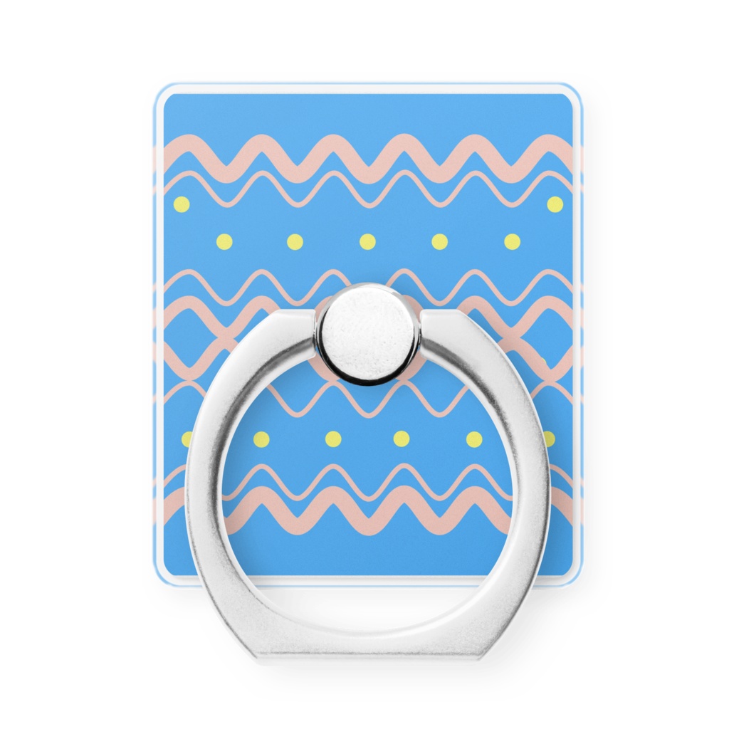 ゆらめく波線パレード（スマホリング）