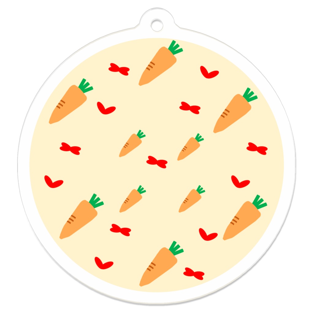 ならんだ並んだ-にんじん（キーホルダー）