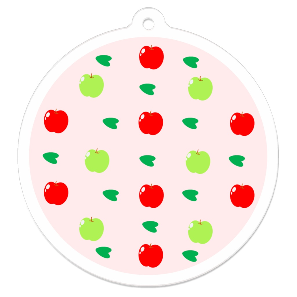 ならんだ並んだ-りんご（キーホルダー）