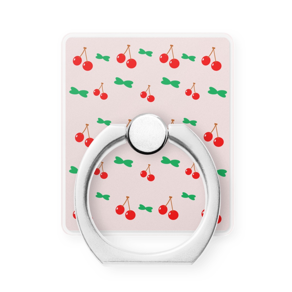 ならんだ並んだ-さくらんぼ（スマホリング）