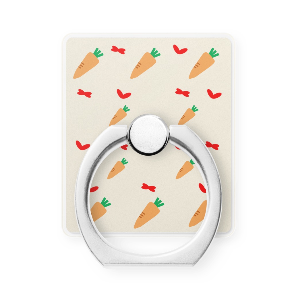 ならんだ並んだ-にんじん（スマホリング）