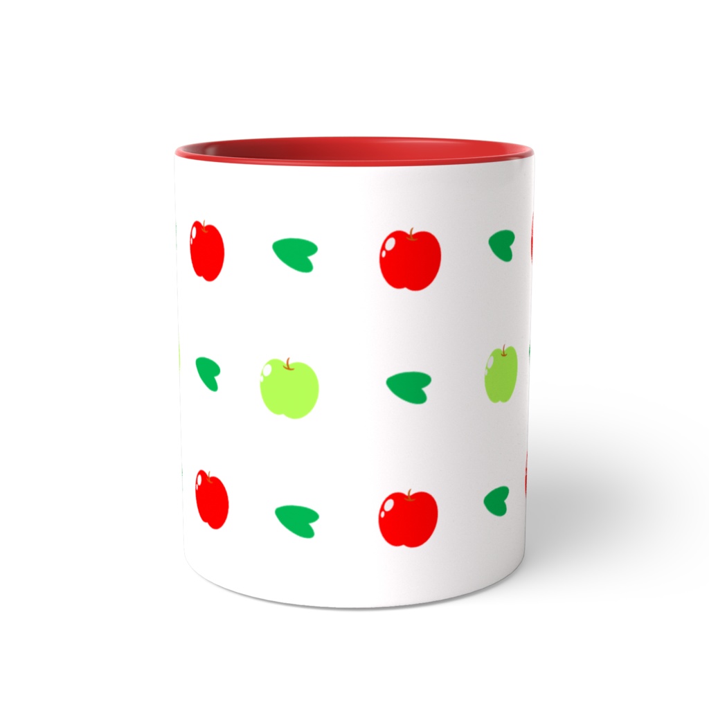 ならんだ並んだ-りんご(マグカップ)