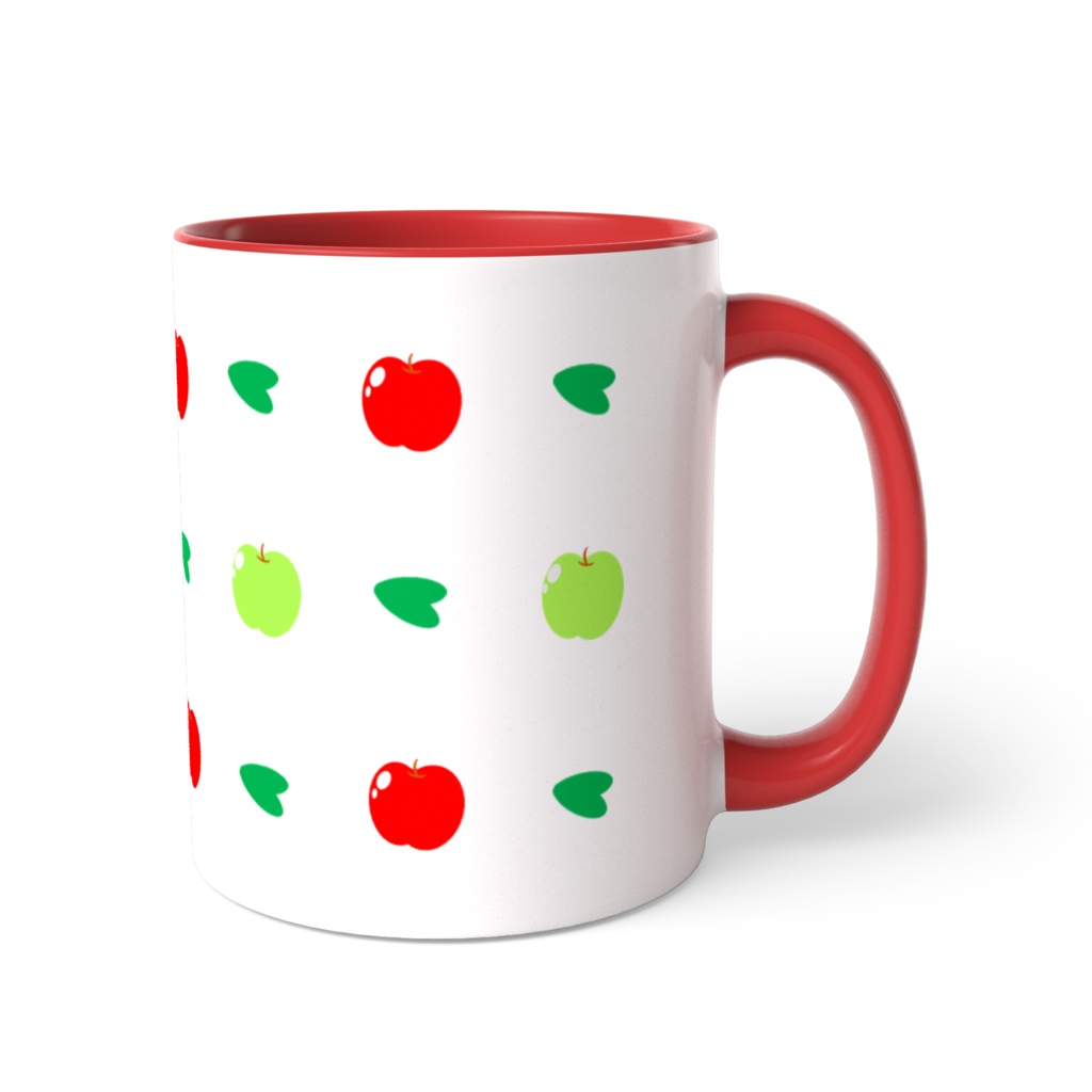 ならんだ並んだ-りんご（マグカップ）