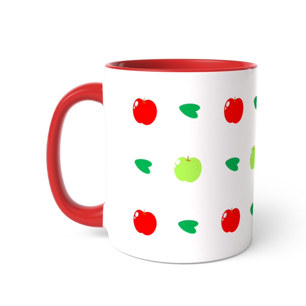 ならんだ並んだ-りんご(マグカップ)