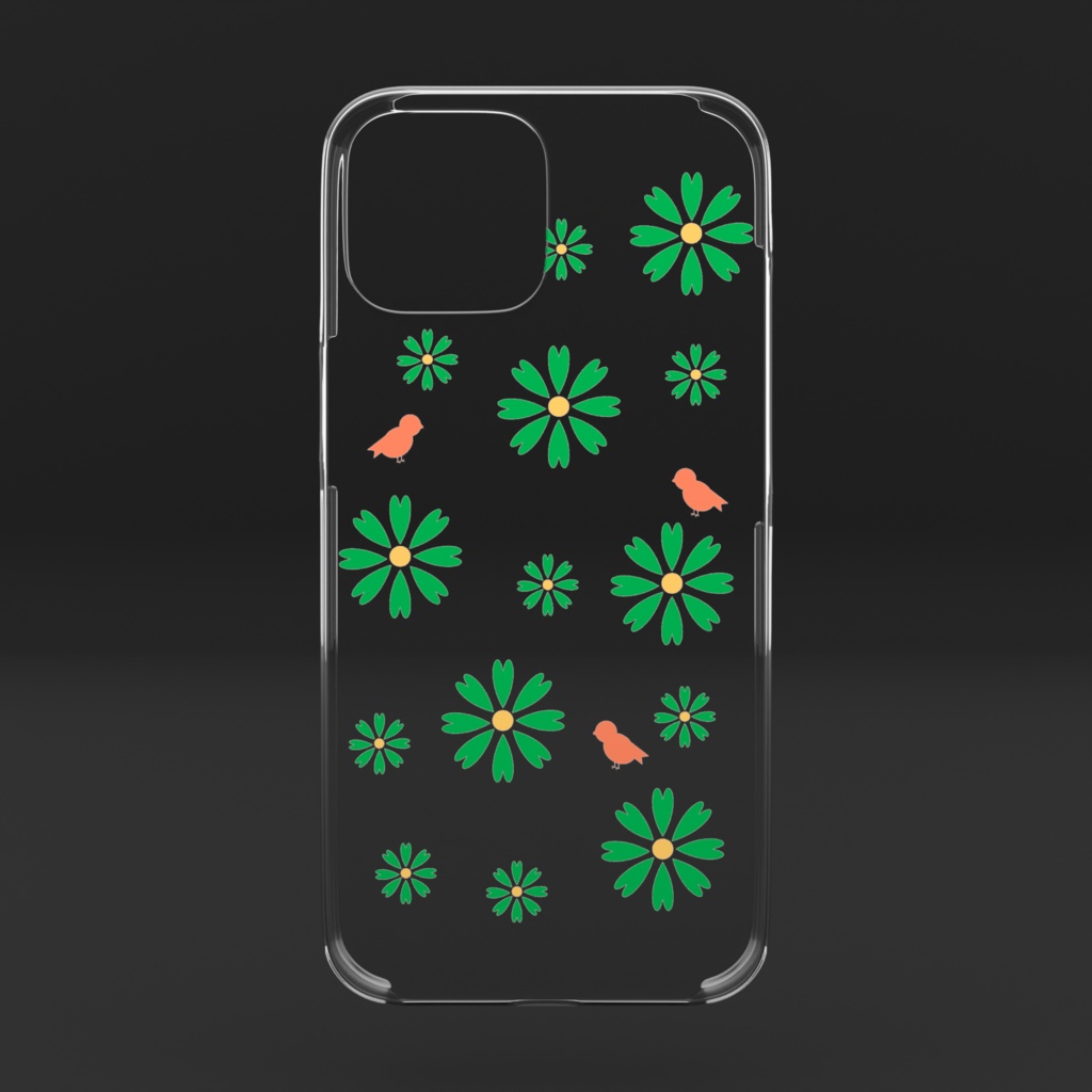緑のオアシス(クリアiPhoneケース)