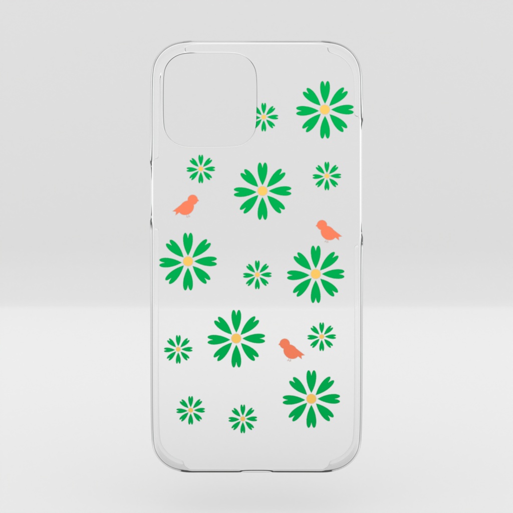 緑のオアシス（クリアiPhoneケース）
