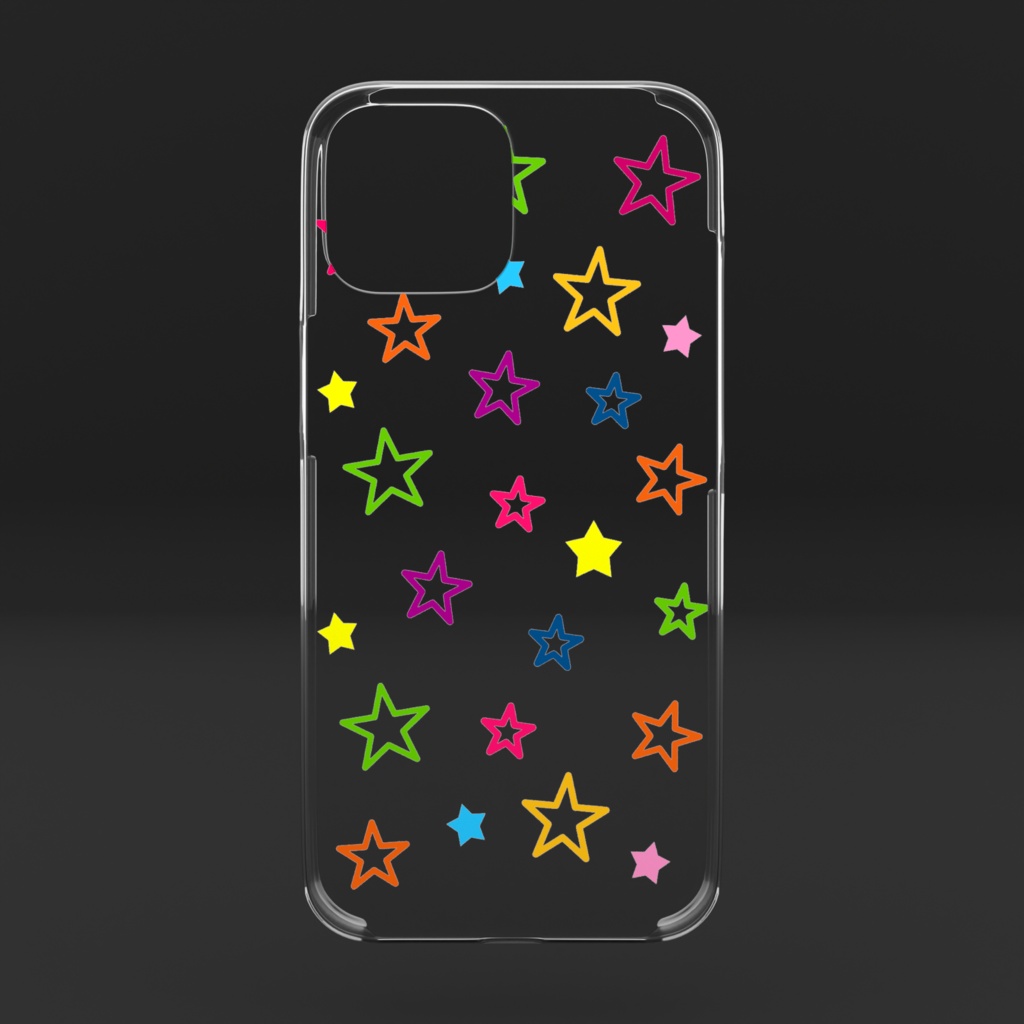 スプラッシュ星(クリアiPhoneケース)