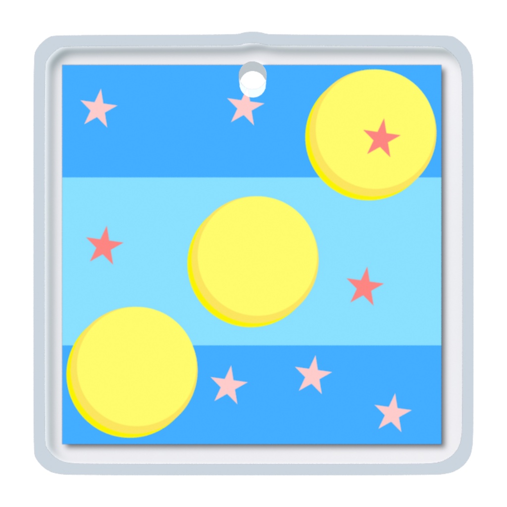 夜空に浮かぶ きいろのおやつ(めじるしチャーム)
