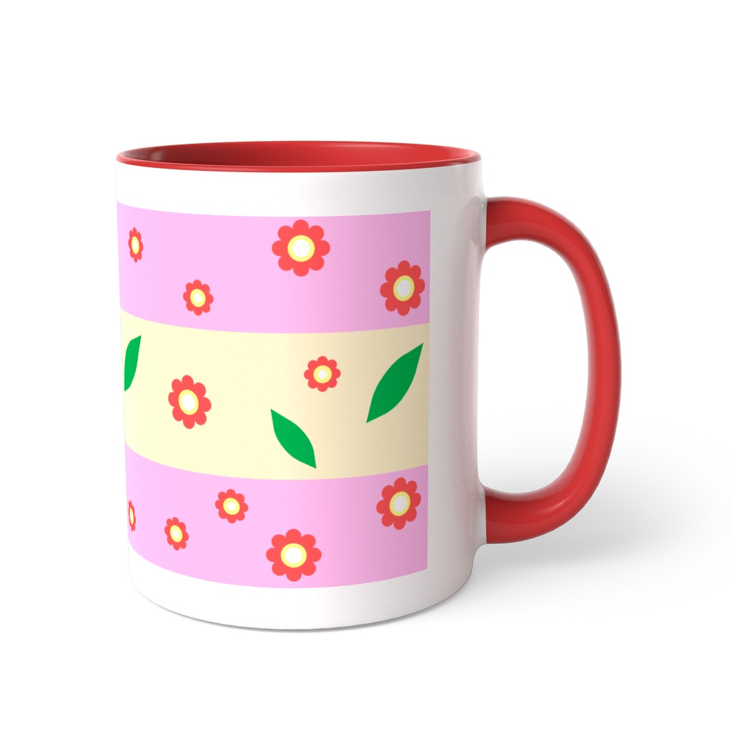 巡り咲く花-ピンク(マグカップ)