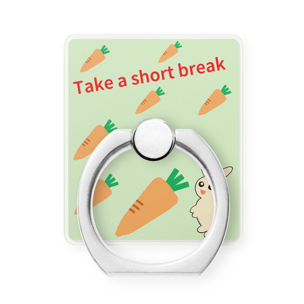 Take a short break-うさぎ（スマホリング）