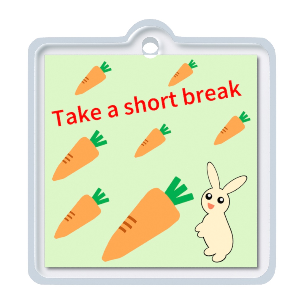 Take a short break-うさぎ(めじるしチャーム)