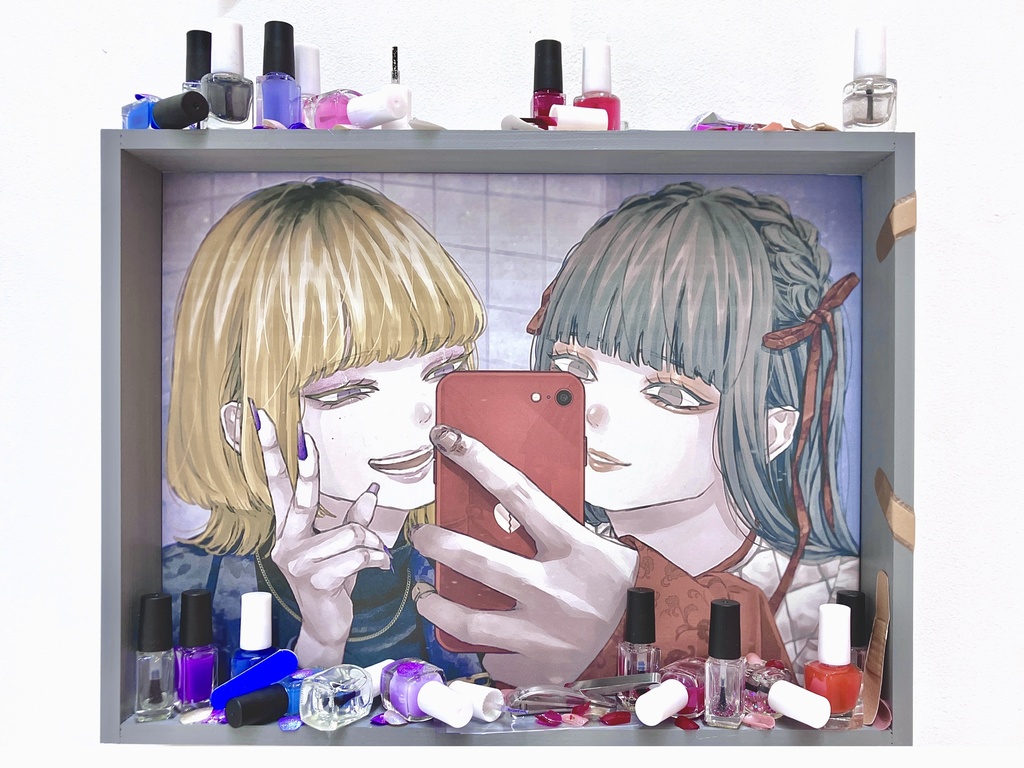 カメラ外に隠す