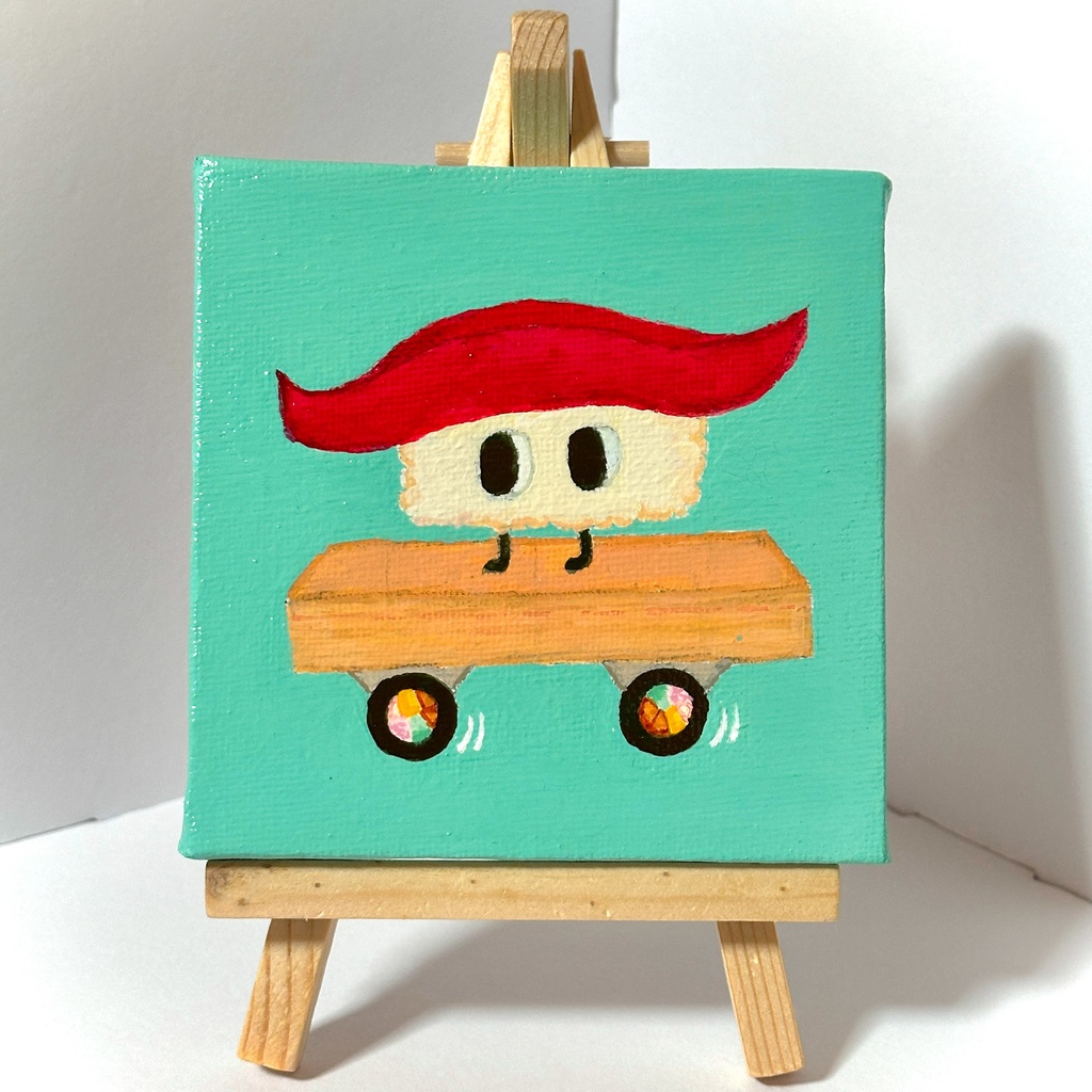 【原画】すし〜ず まぐろ(イーゼル付き)