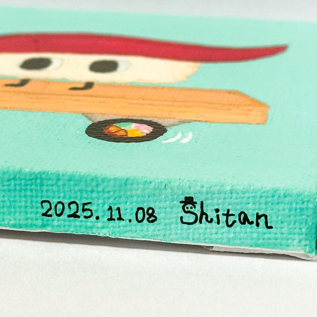 【原画】すし〜ず まぐろ(イーゼル付き)