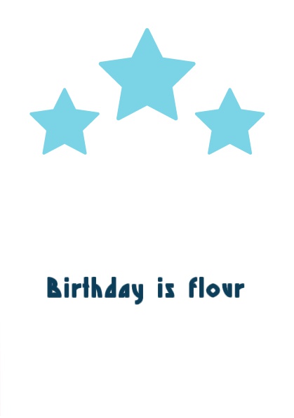 Birthday is flour