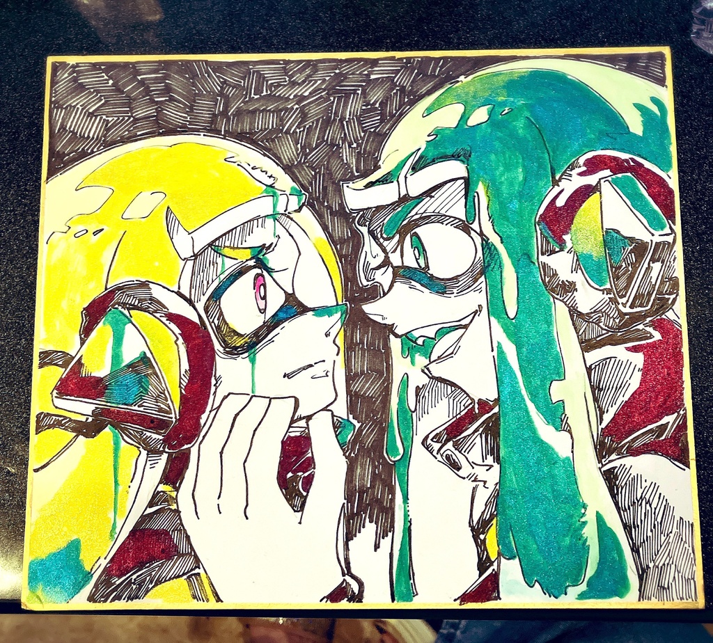3号VSネリ3号色紙