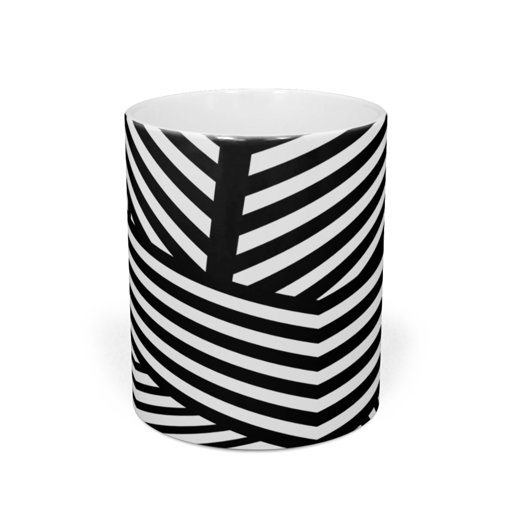 ダズル迷彩のマグカップ