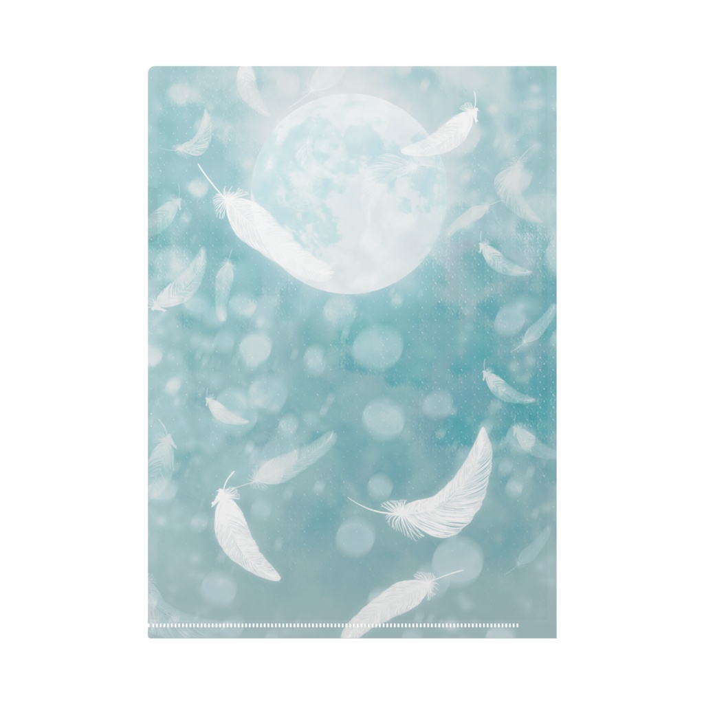 クリアファイル“At night when the feathers flutter”