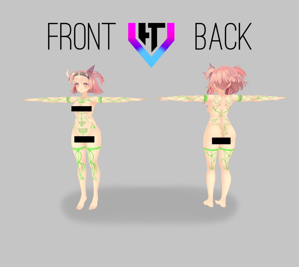 Astral Succubus Body Tattoo for Selestia