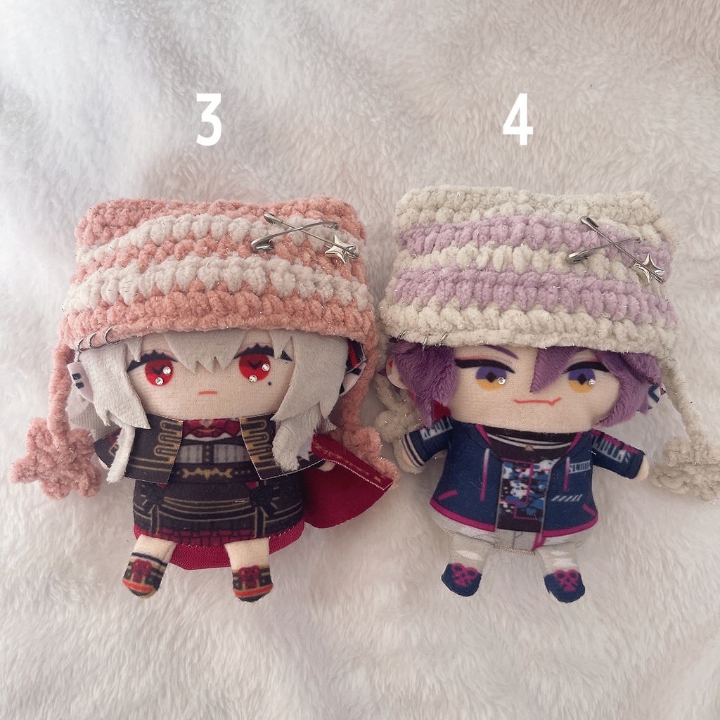 ぬい服 10cm ニット帽 𓂃🥛 Milky Hat Series