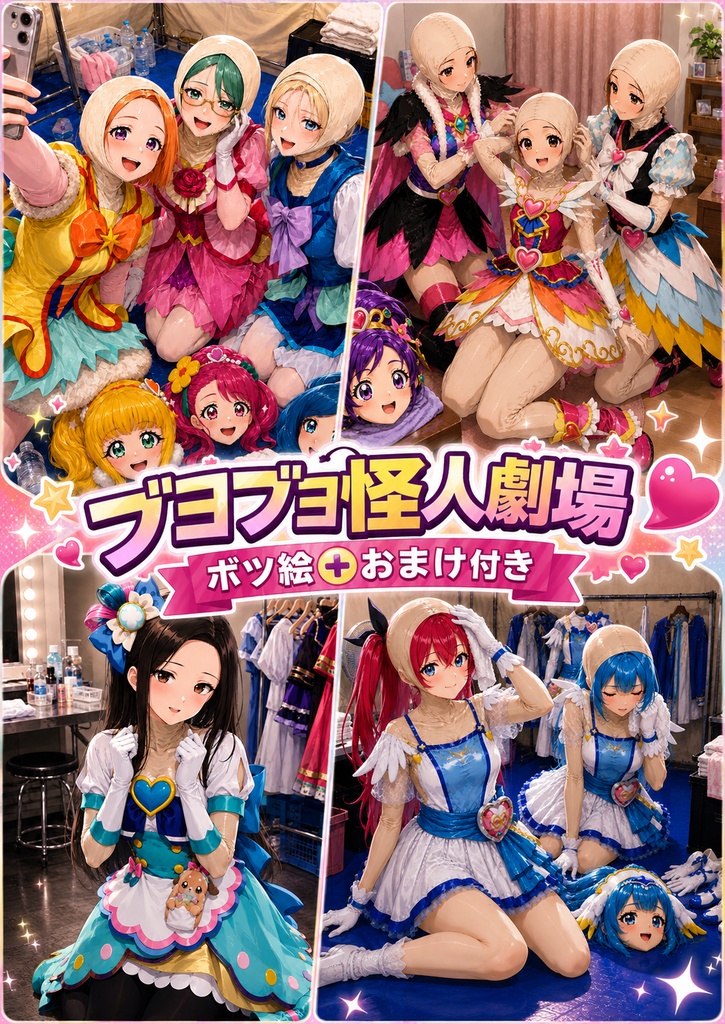 ブヨブヨ怪人劇場：ボツ絵集 おまけ付き