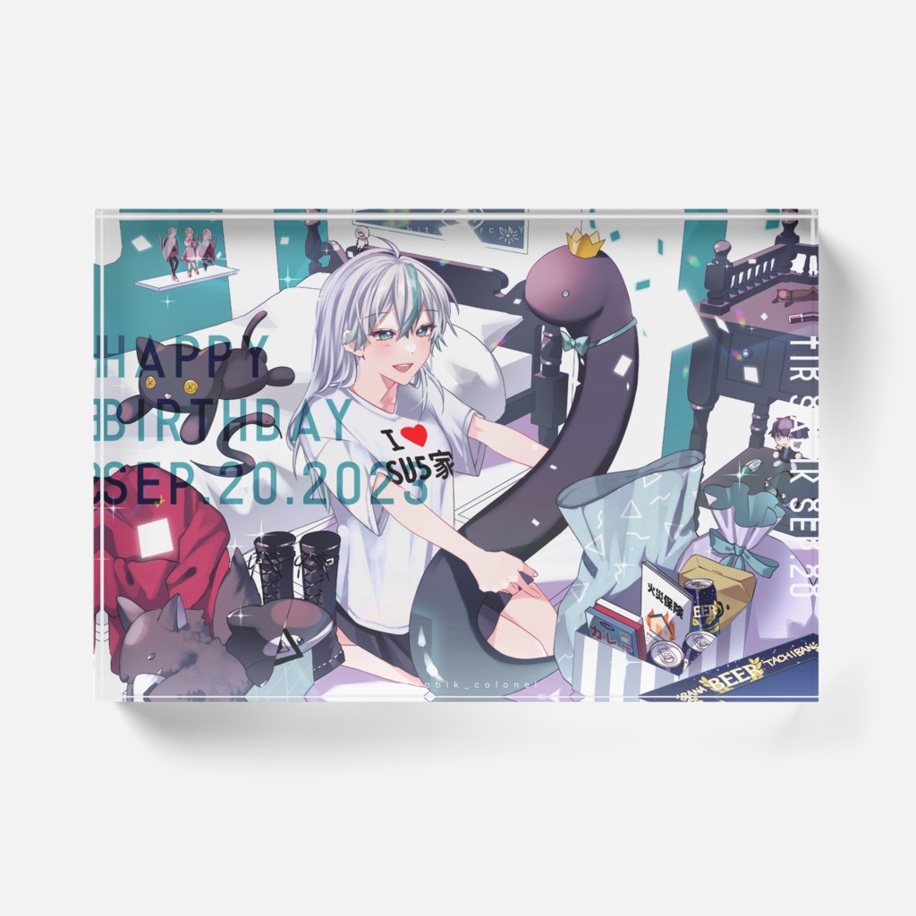 お誕生日アクリルブロック