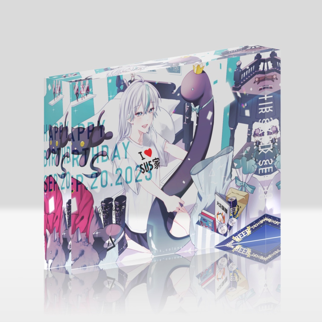 お誕生日アクリルブロック