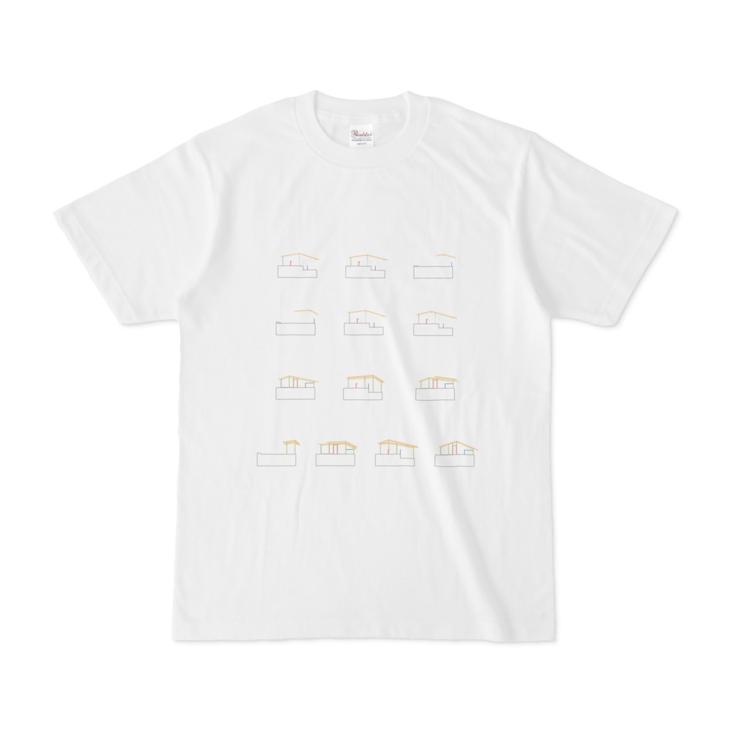 図面Tシャツ(white)