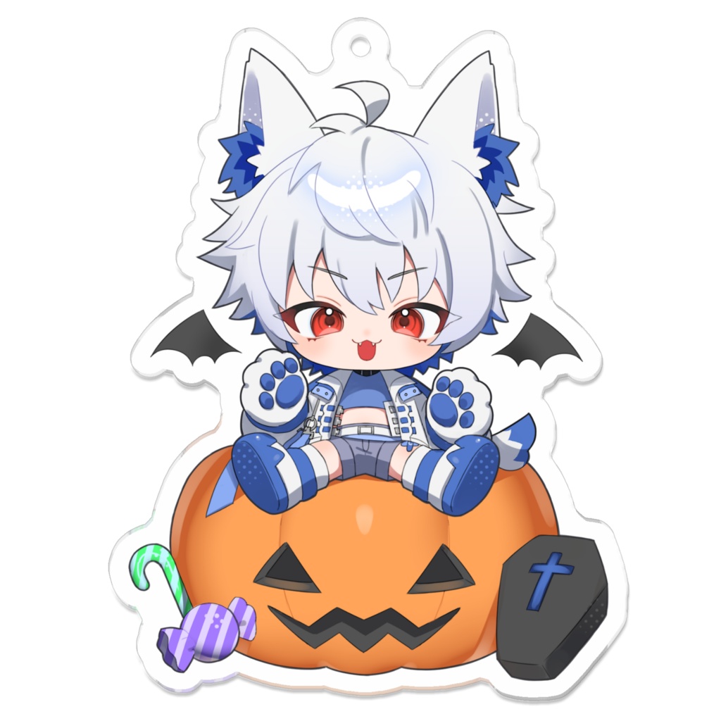 狼月鬼レイル 2025年 誕生日記念 アクリルキーホルダー ハロウィンレイル