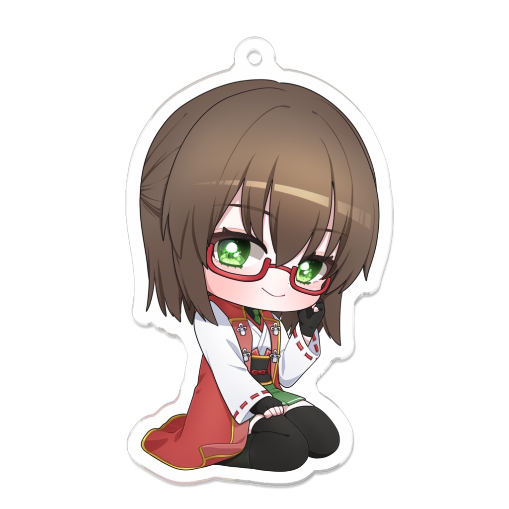 【アクリルキーホルダー】デフォルメ一宮史名(女性ver.)【コーティングなし】