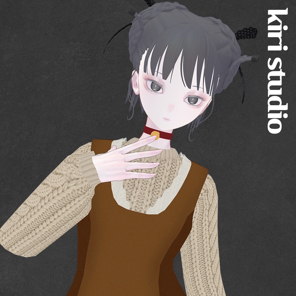 🦌 Winter Rudolph Knit Dress 【for Pochi by KTアバター】