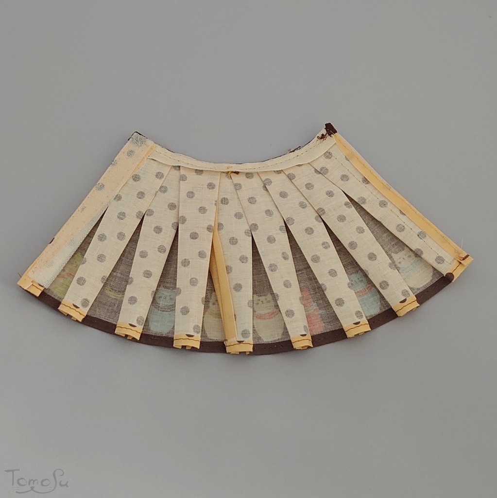 22‐27㎝サイズにゃるまボックスプリーツスカート<レギュラーサイズ>