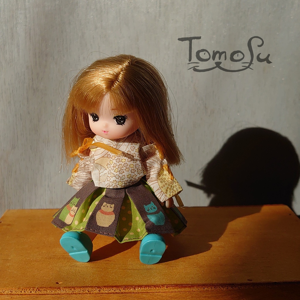 11㎝向けにゃるまボックスプリーツスカート