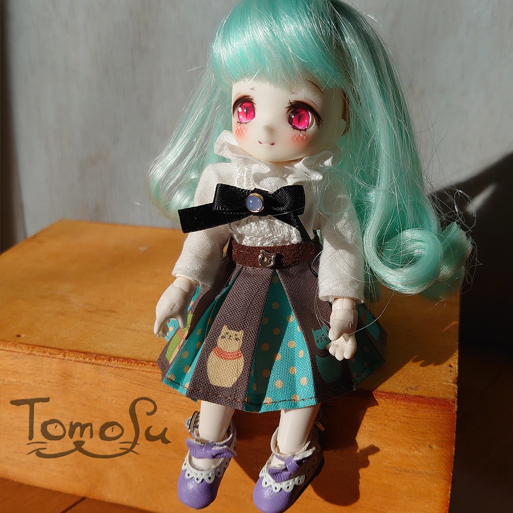 11㎝向けにゃるまボックスプリーツスカート