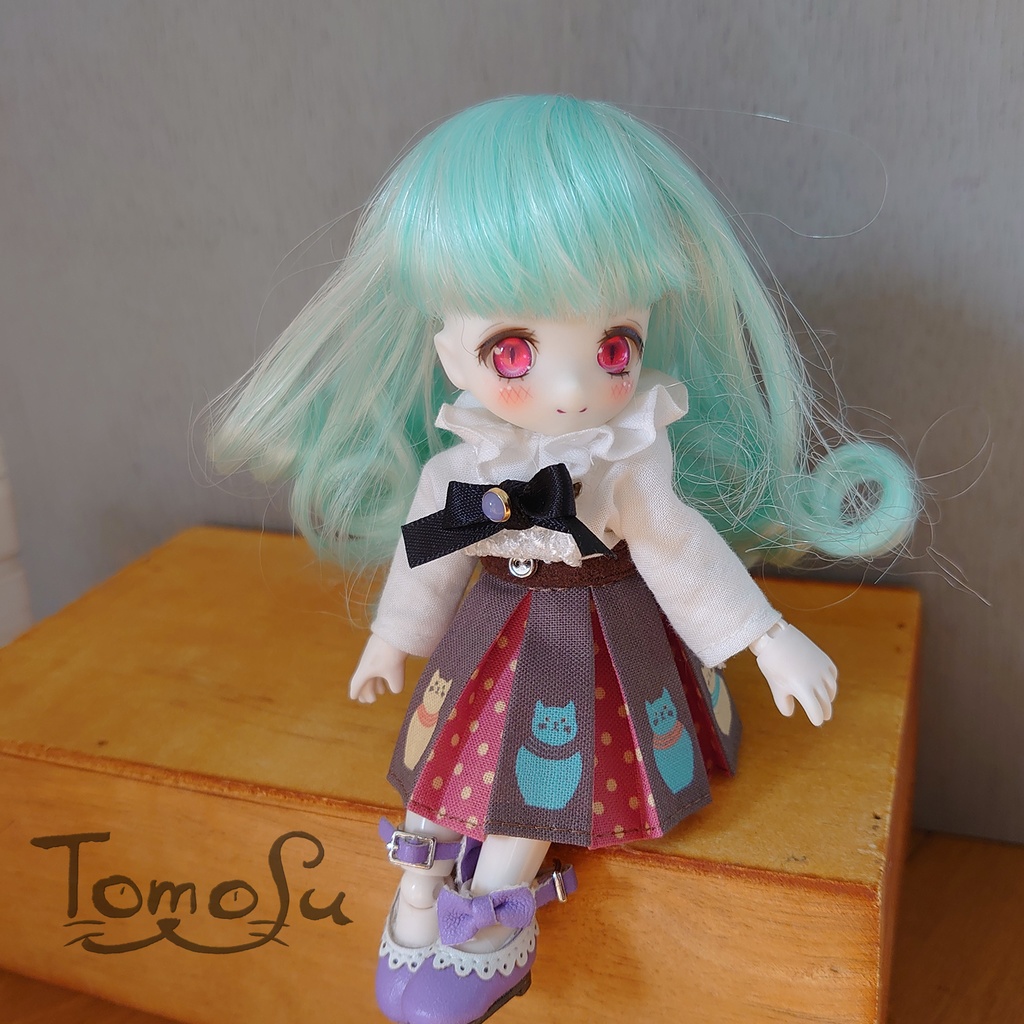 11㎝向けにゃるまボックスプリーツスカート