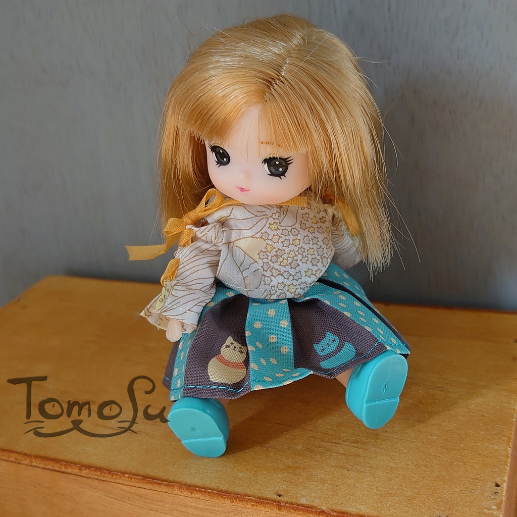 11㎝向けにゃるまボックスプリーツスカート