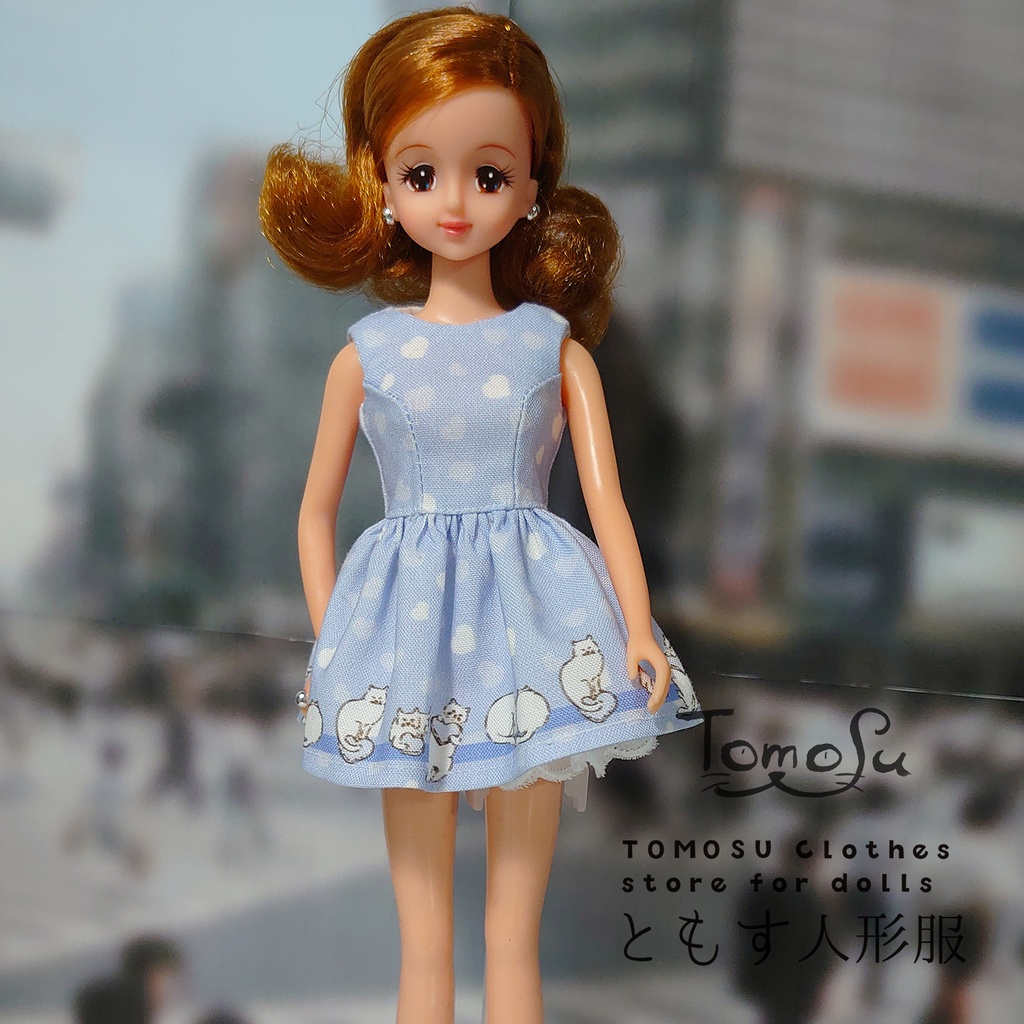 (B品)ハートネコのミニ丈ワンピース3点セット