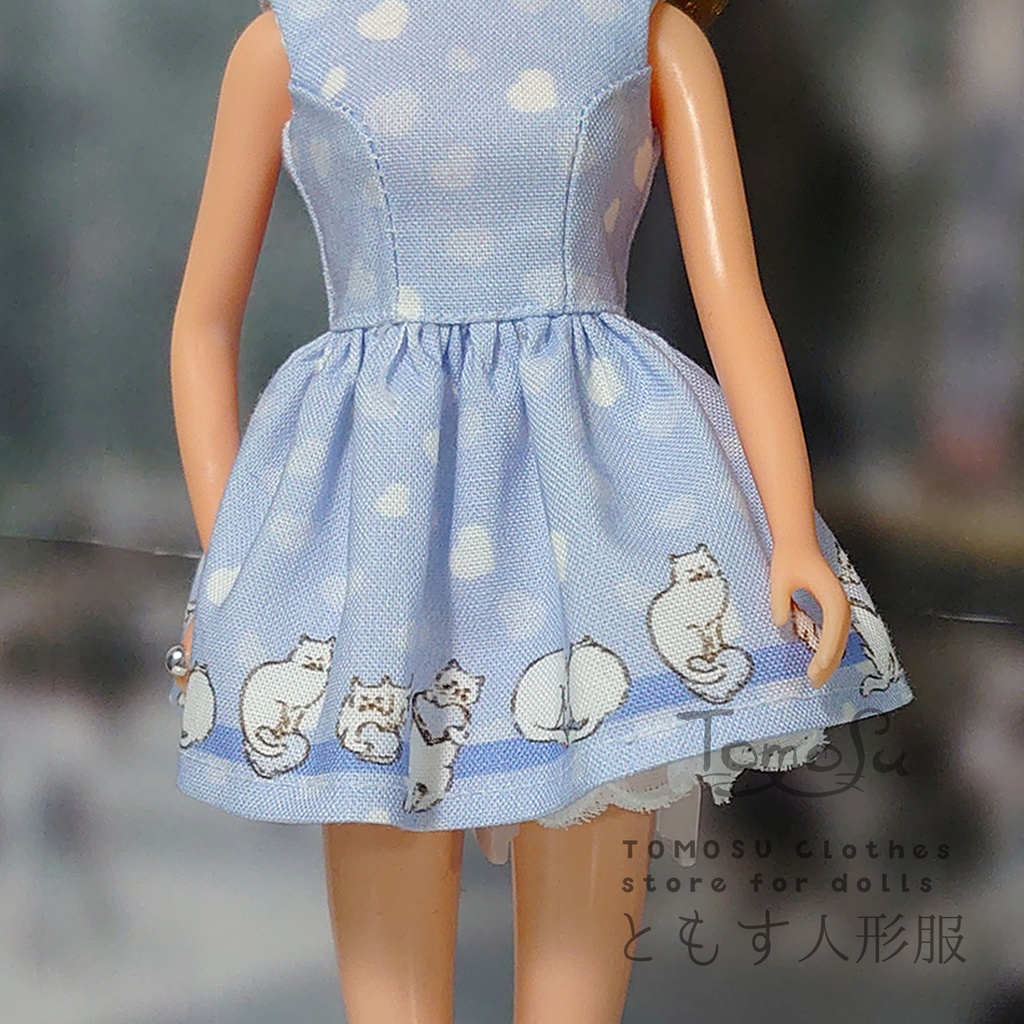 (B品)ハートネコのミニ丈ワンピース3点セット