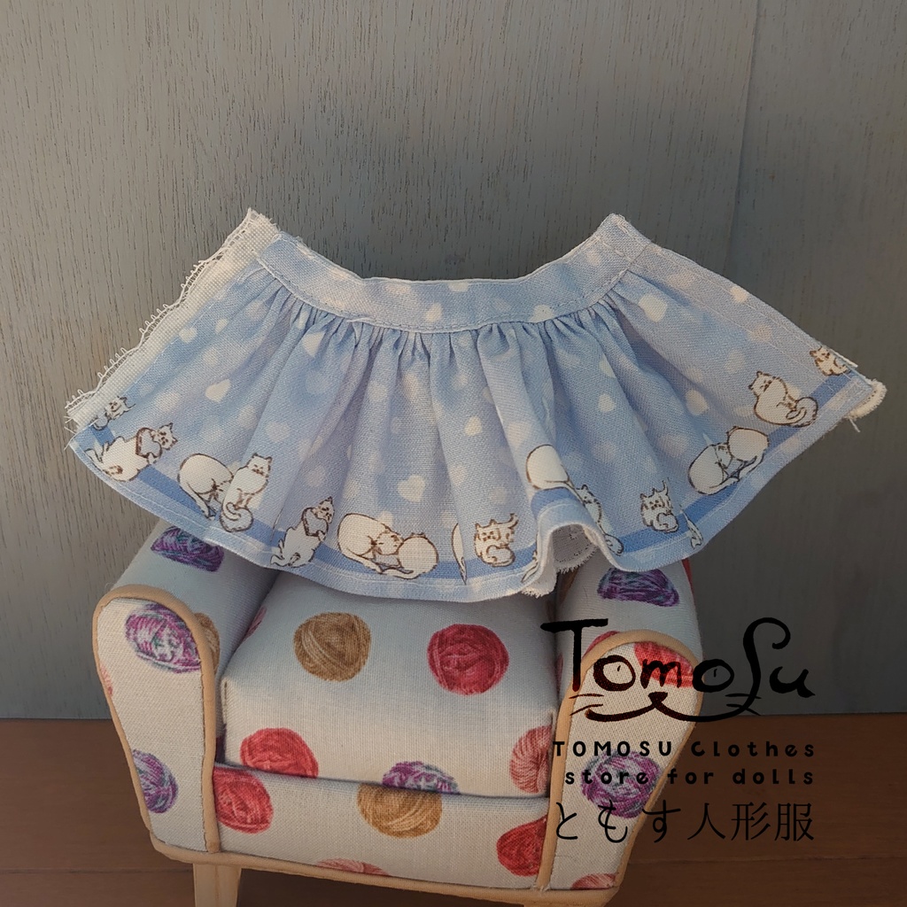 (B品)ハートねこふわふわスカート