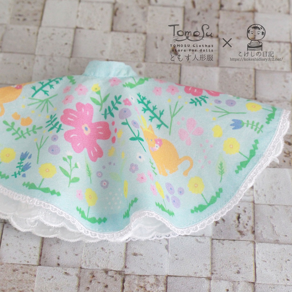 22~27cm向け花柄サーキュラースカート