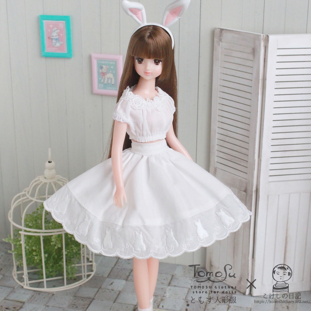 22~27cm向け花柄サーキュラースカート