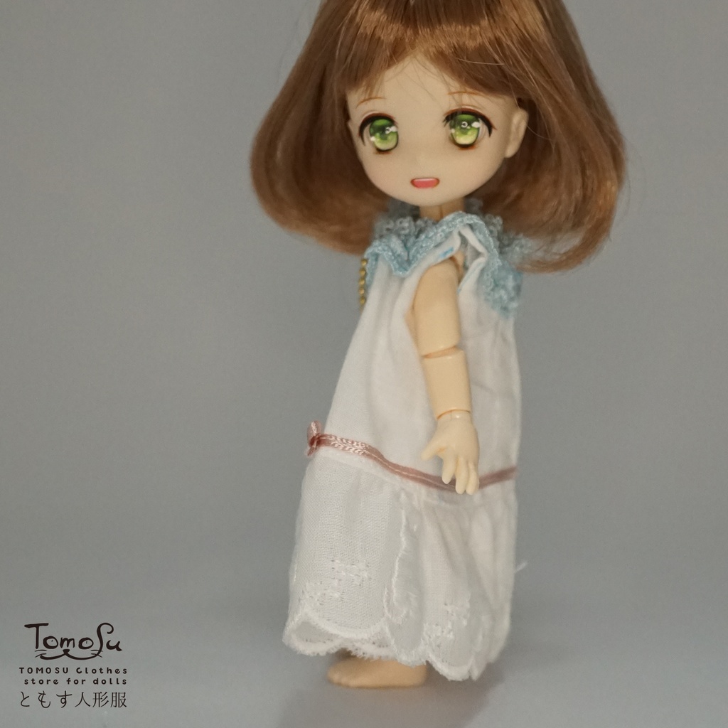 白猫の流れ星ワンピースセット