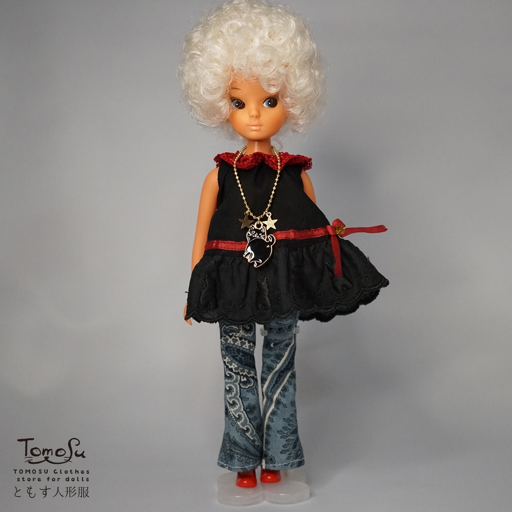 黒猫の流れ星ワンピース